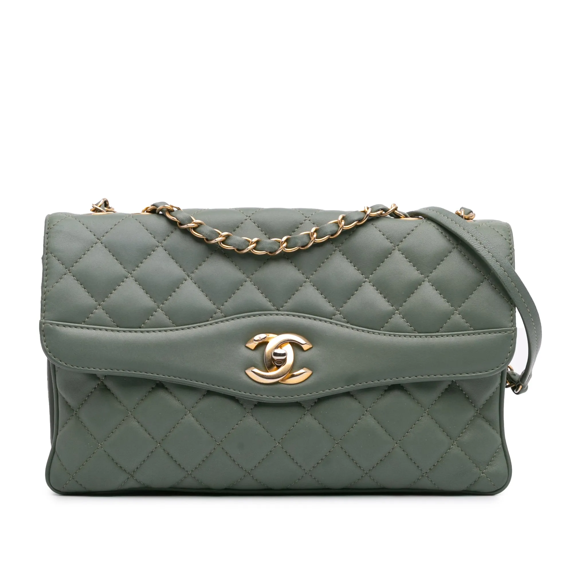 Large Quilted Lambskin Daily Companion Flap