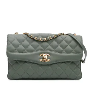 Large Quilted Lambskin Daily Companion Flap
