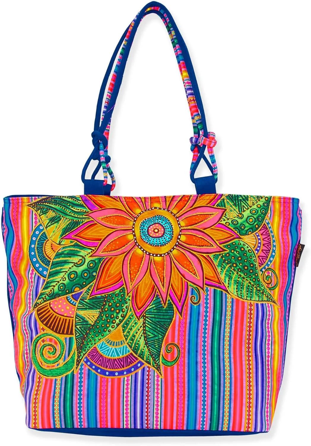 Laurel Burch Fleur Del Sol Large Shoulder Tote Bag