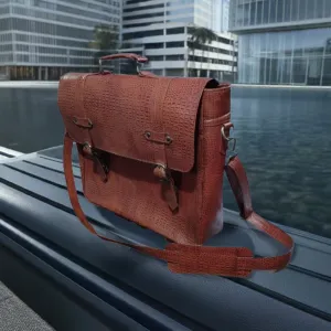 Leather Satchel Massenger~Laptop,Shoulder Bag.