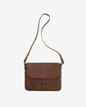 Leather shoulder bag