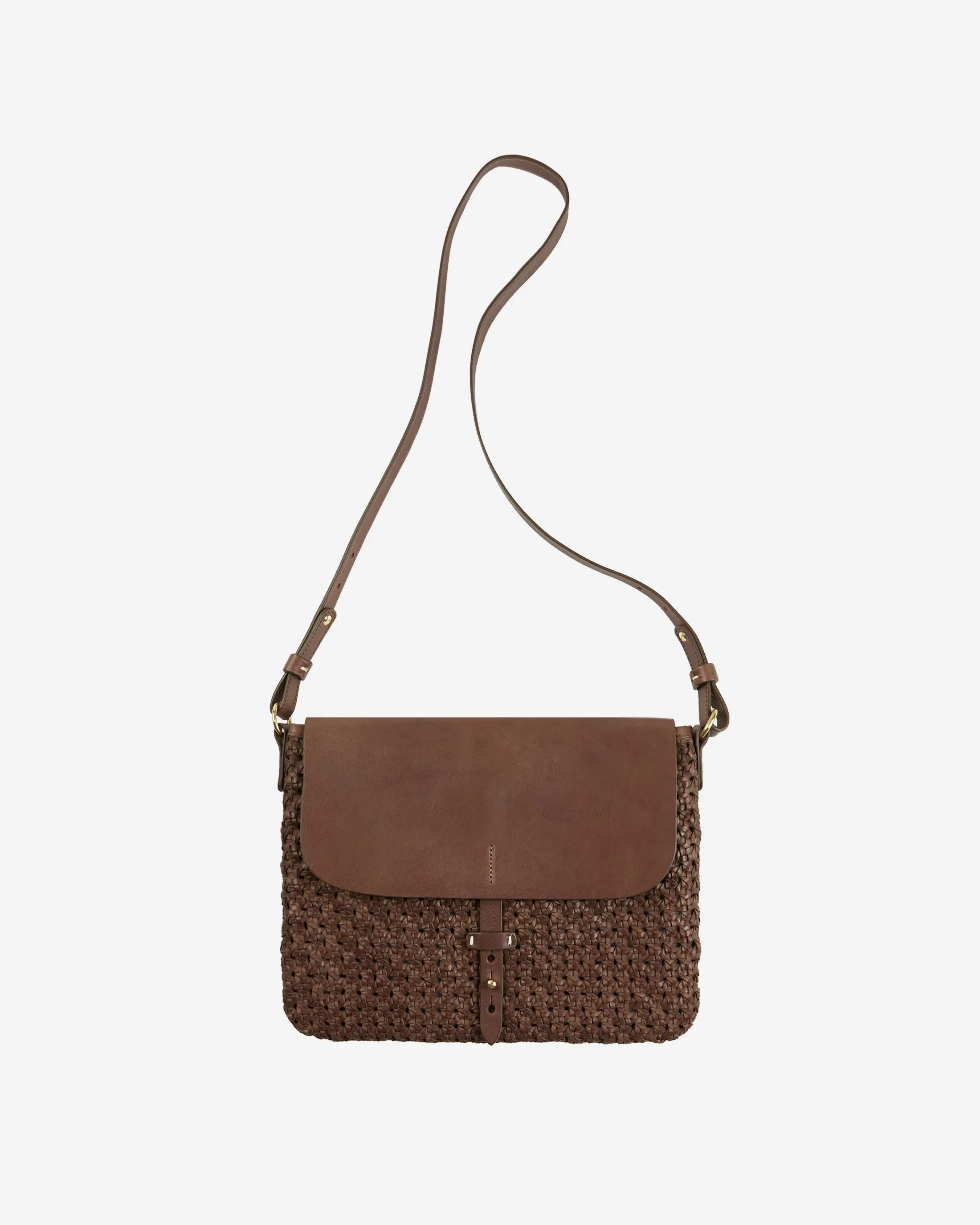 Leather shoulder bag