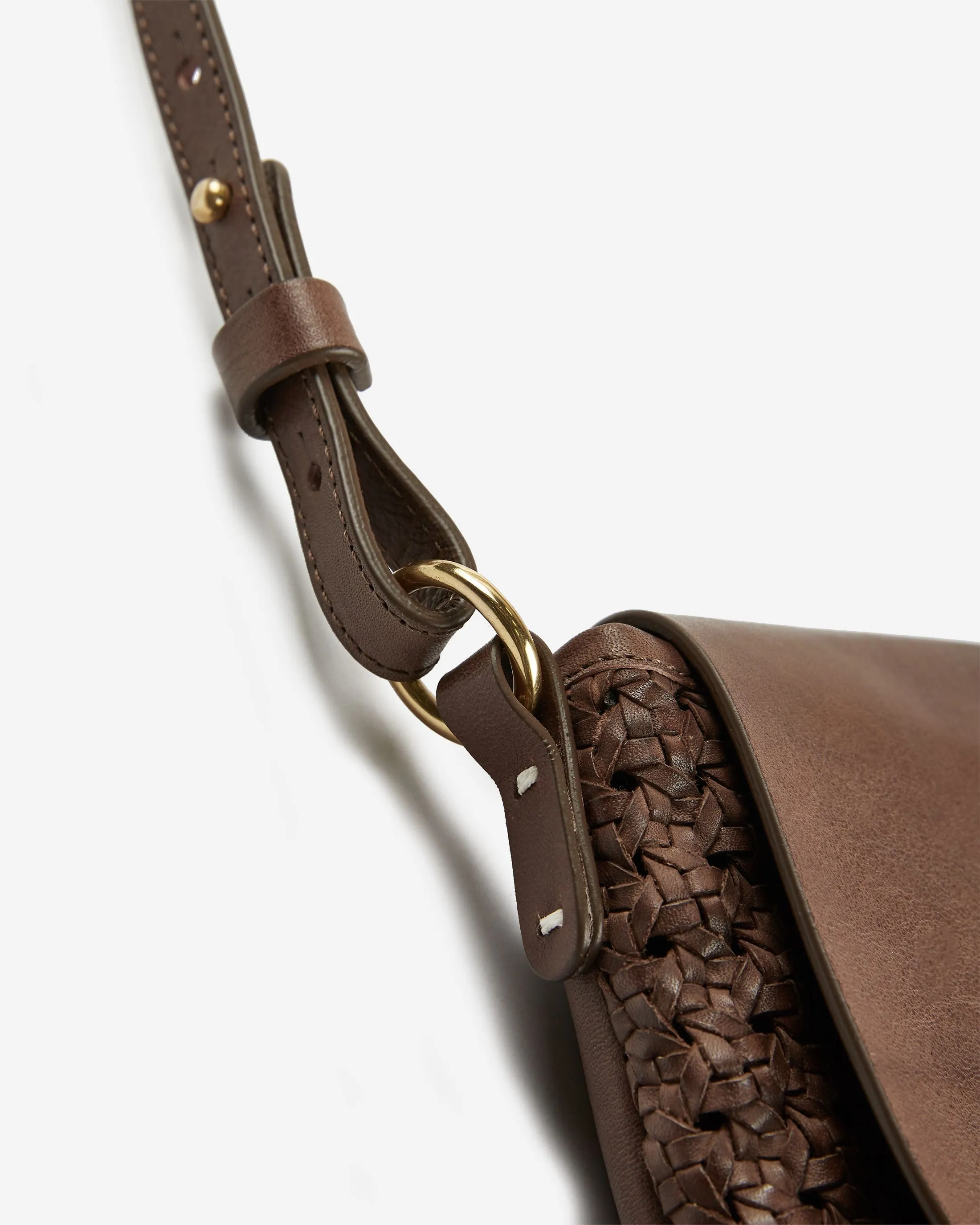 Leather shoulder bag