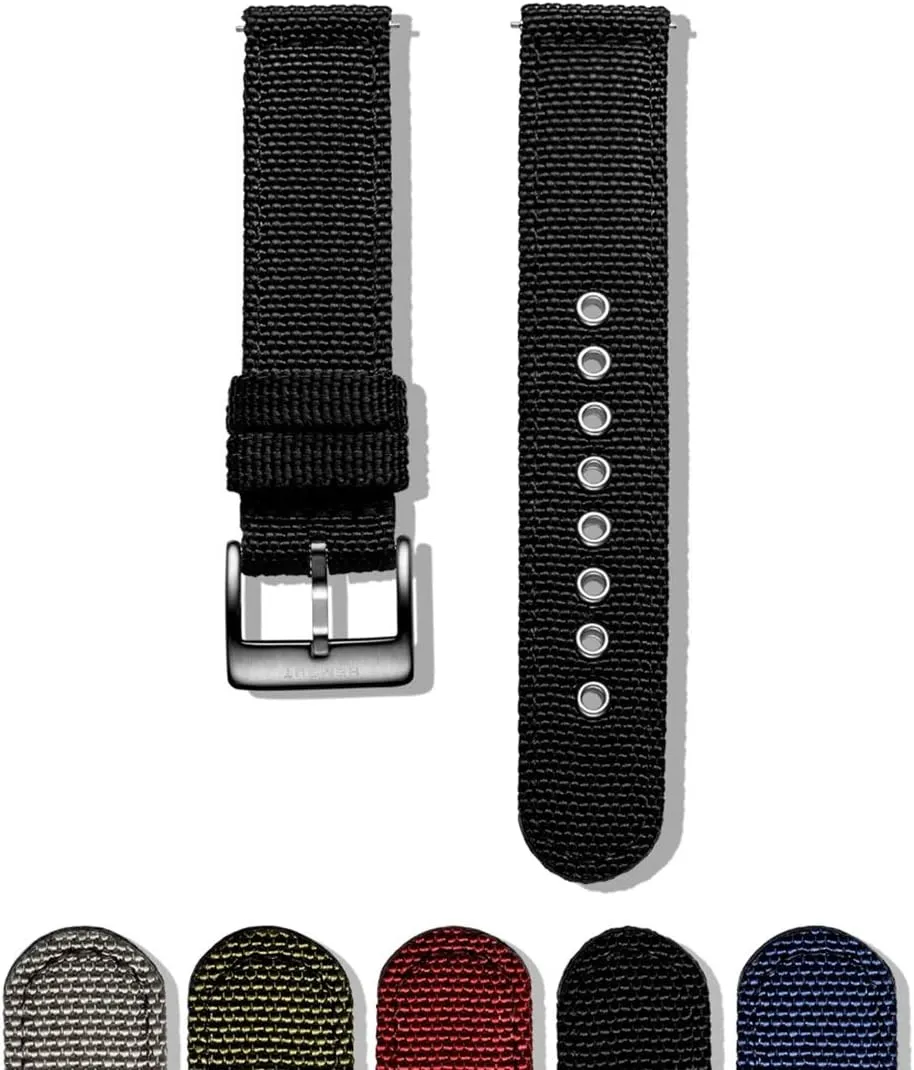 LEVINE watch strapStylish and elegant Watch Straps for Men Women,Men and Womens 18mm/20mm/22mm/24mm Canvas Watch Bands with Quick Release Pin Waterproof Military Watch Strap