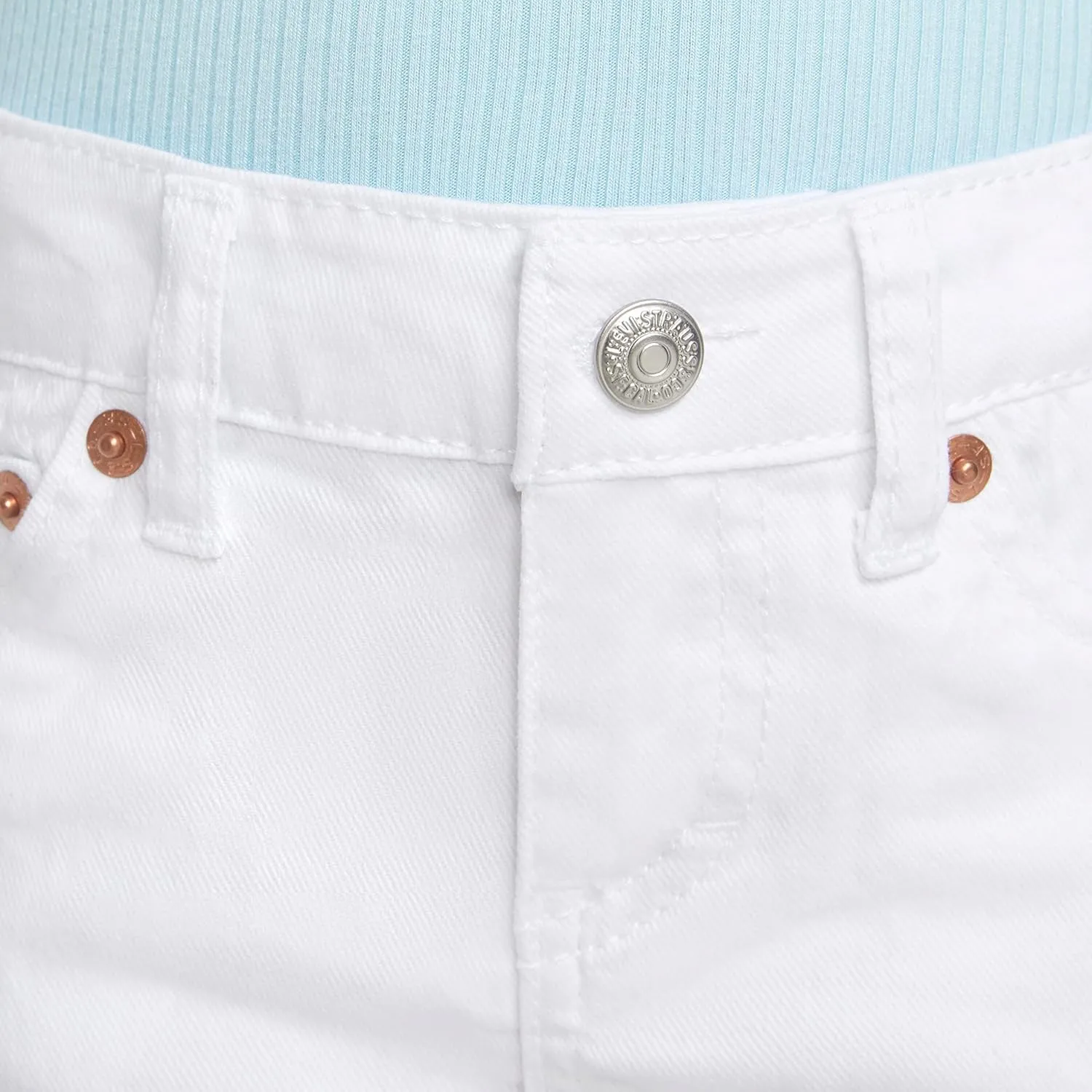 Levi's Girls' Girlfriend Fit Denim Shorty Shorts