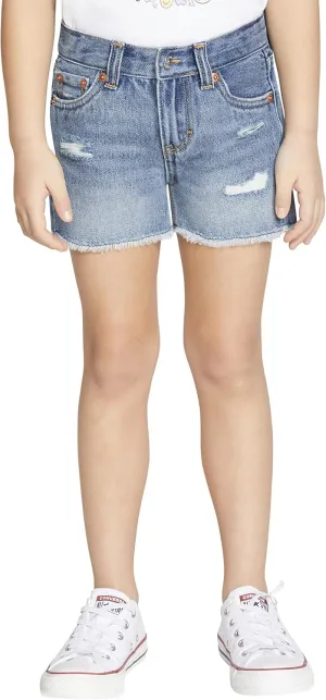 Levi's Girls' Girlfriend Fit Denim Shorty Shorts
