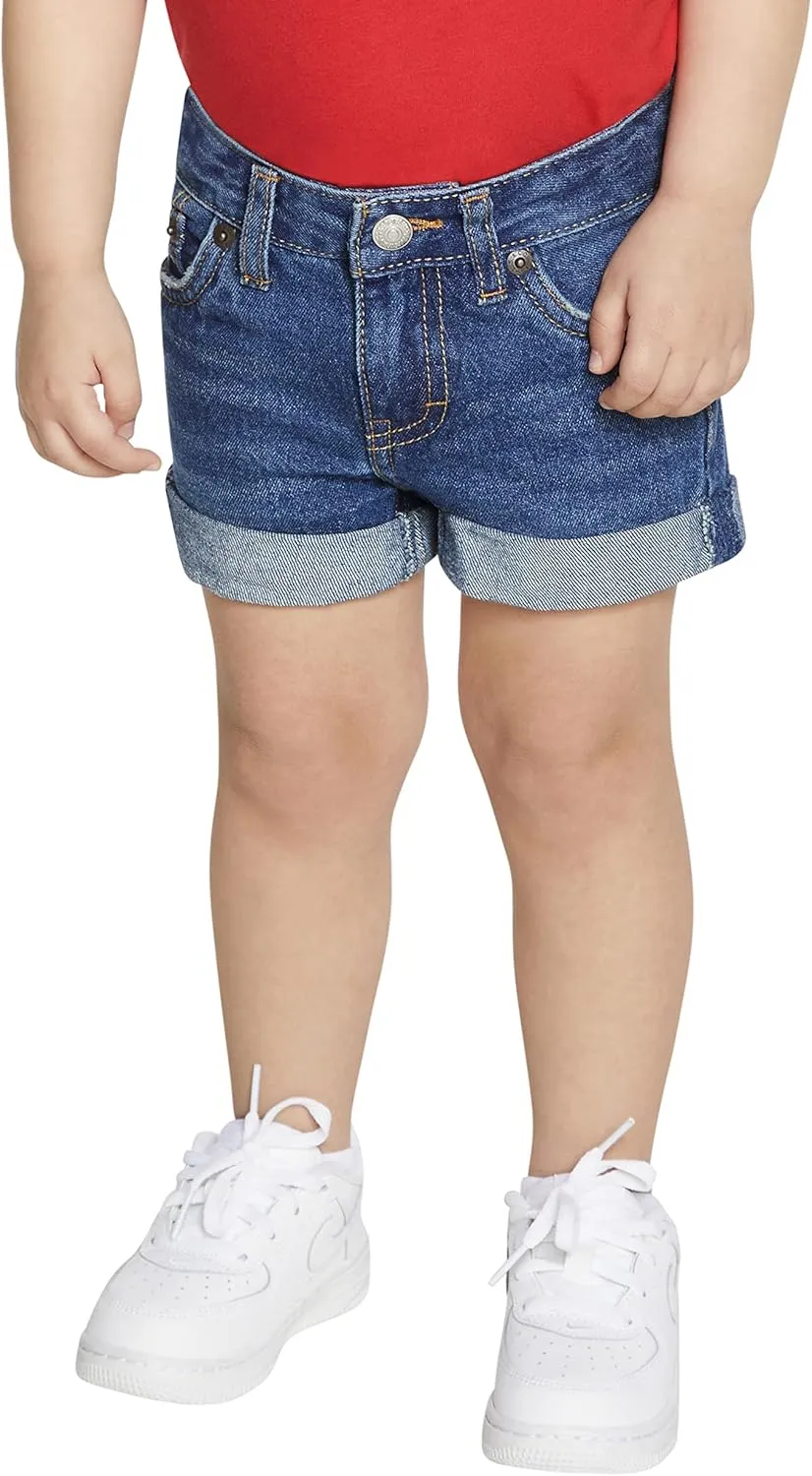 Levi's Girls' Girlfriend Fit Denim Shorty Shorts
