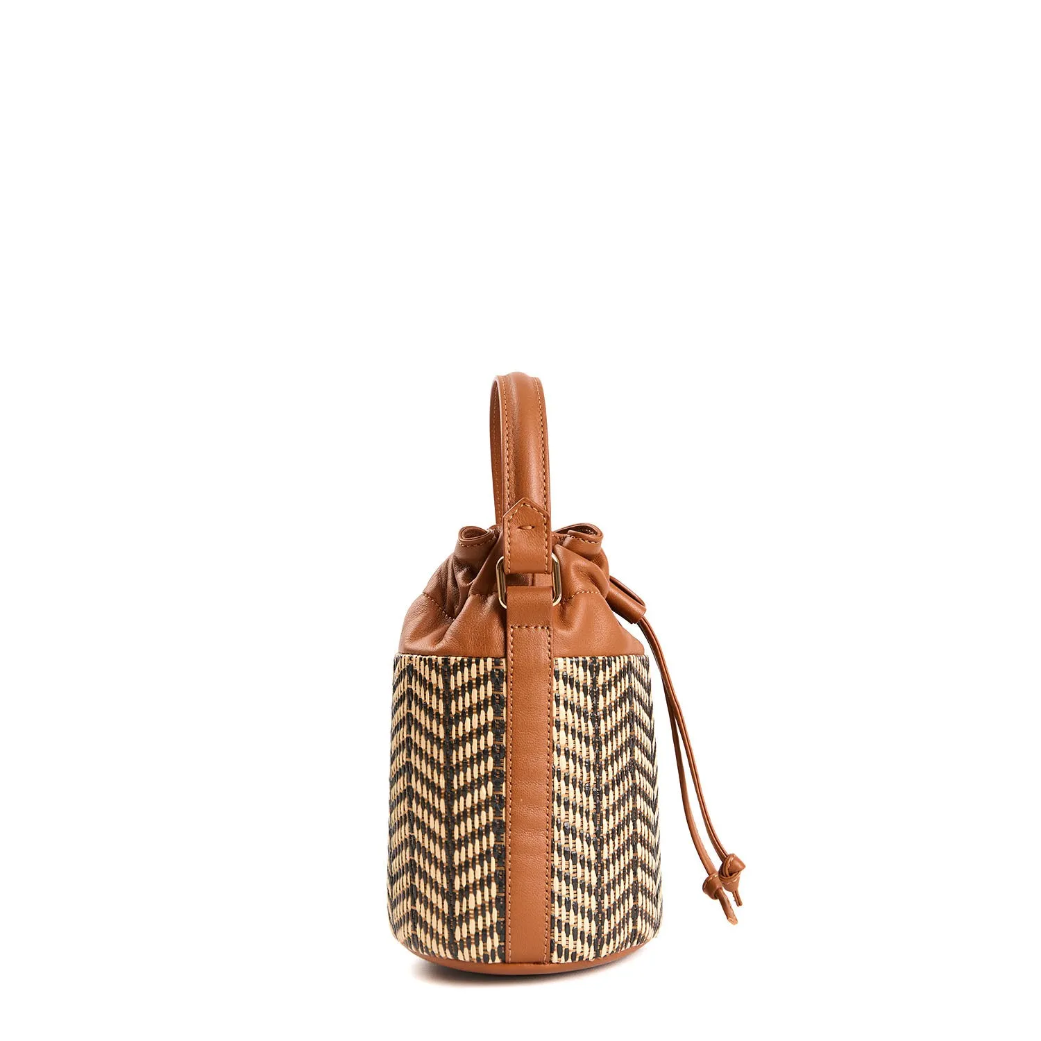 LIGHT BROWN BROWN MINI BUCKET