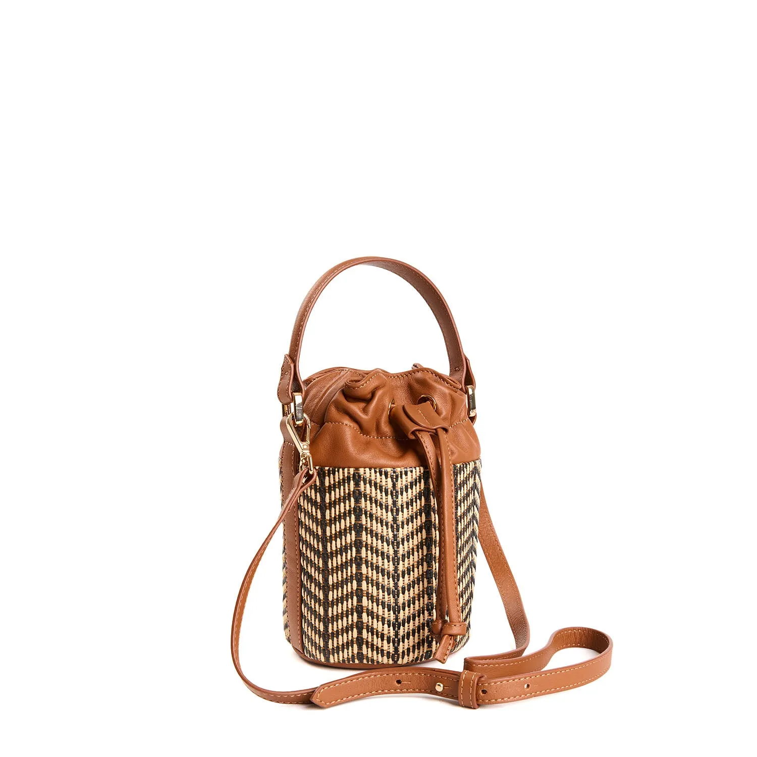 LIGHT BROWN BROWN MINI BUCKET