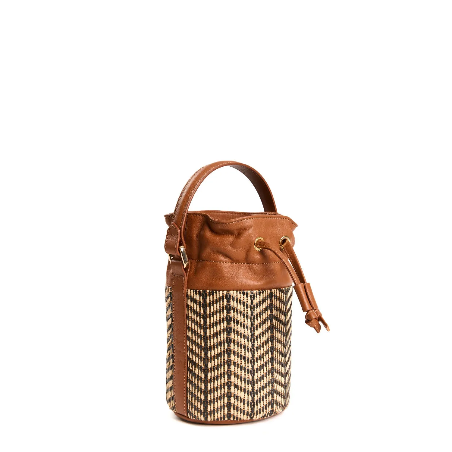 LIGHT BROWN BROWN MINI BUCKET