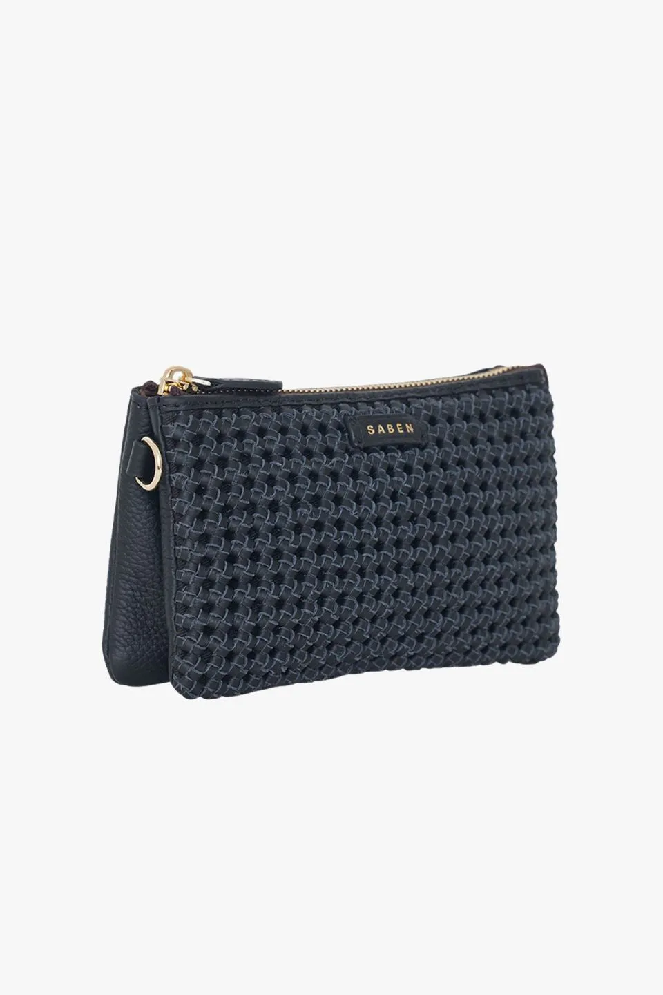 Lily Black Braid Crossbody Bag