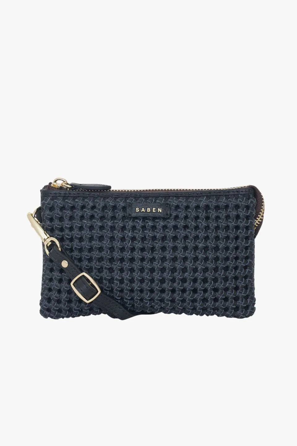 Lily Black Braid Crossbody Bag