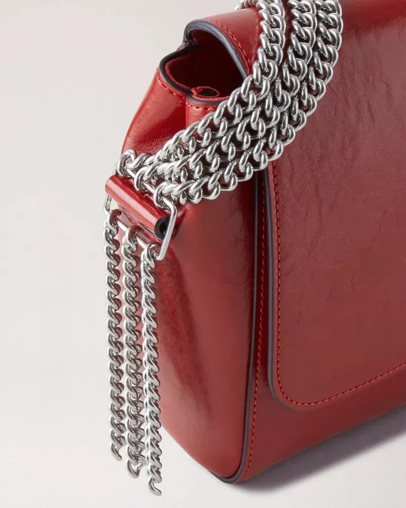 Lily Top Handle Triple Chain Glossy NVT -Mulberry