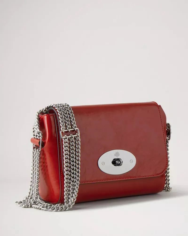 Lily Top Handle Triple Chain Glossy NVT -Mulberry