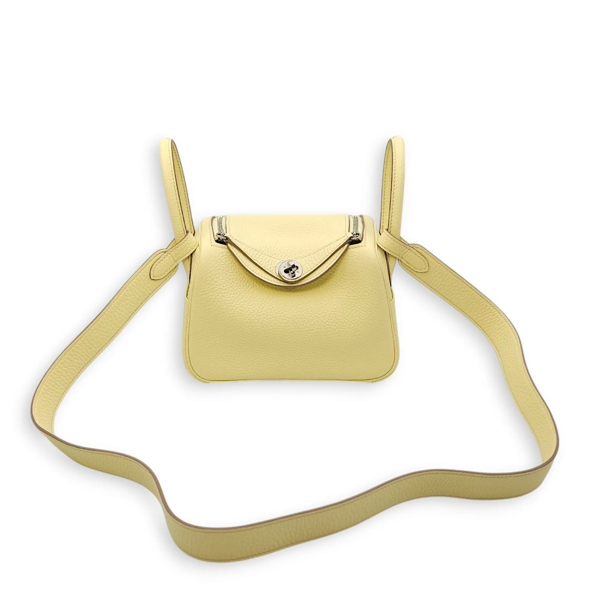 Lindy II Mini Jaune Milton in Clemence, Palladium hardware