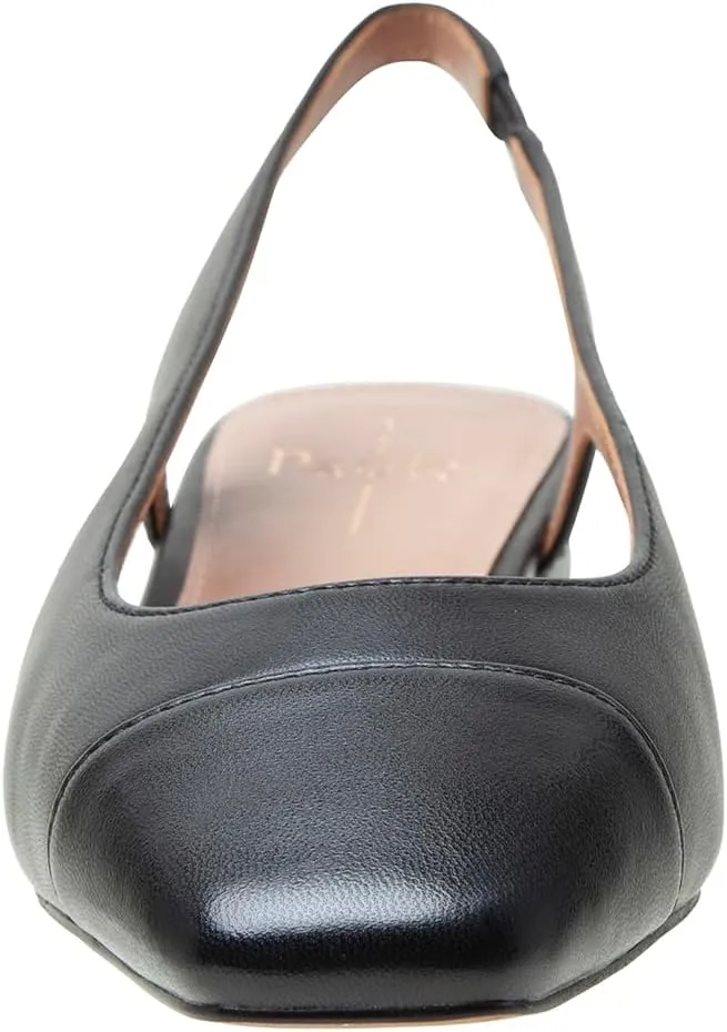 Linea Paolo - Charley - Womens Cap Toe Chop Out Low Block Heel Pumps