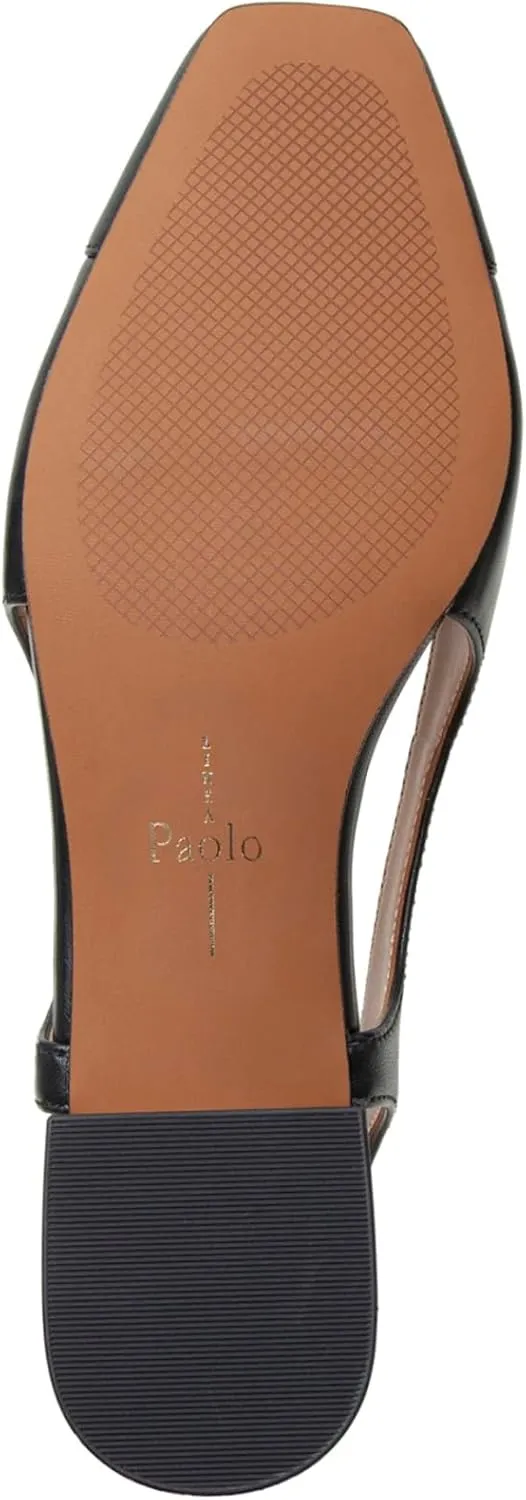 Linea Paolo - Charley - Womens Cap Toe Chop Out Low Block Heel Pumps