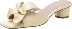 Linea Paolo - IDALIA - Womens Flower Embellished Nappa Leather Slides