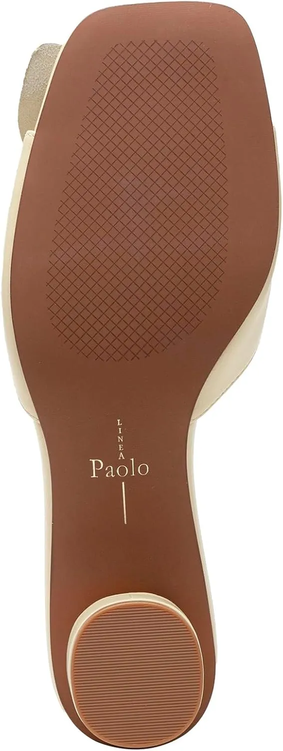 Linea Paolo - IDALIA - Womens Flower Embellished Nappa Leather Slides