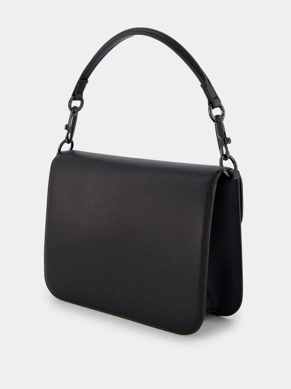 Locò Calfskin Black Shoulder Bag