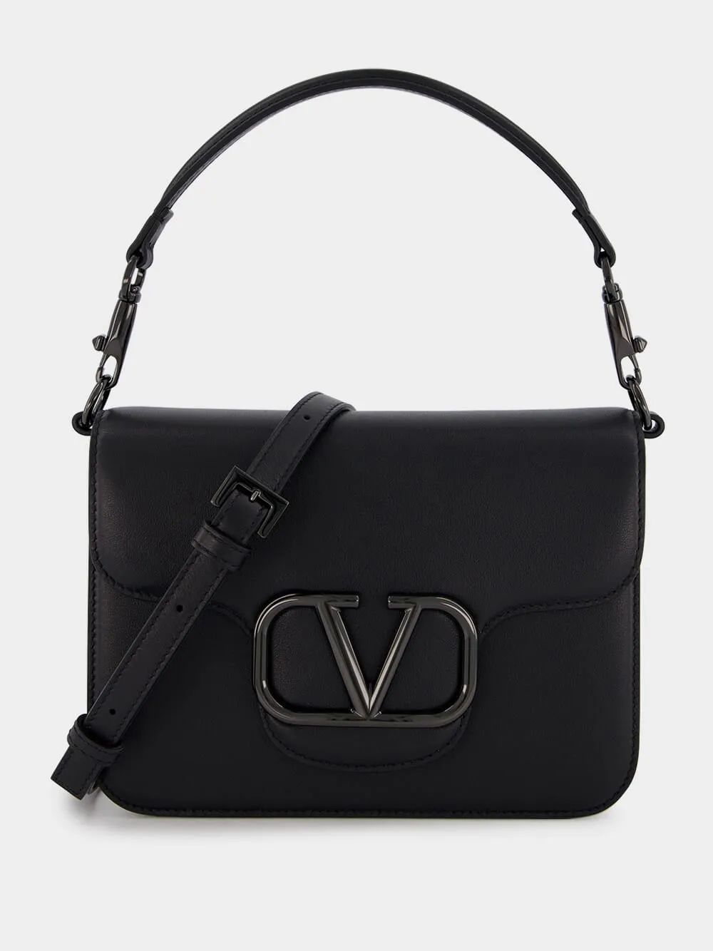 Locò Calfskin Black Shoulder Bag