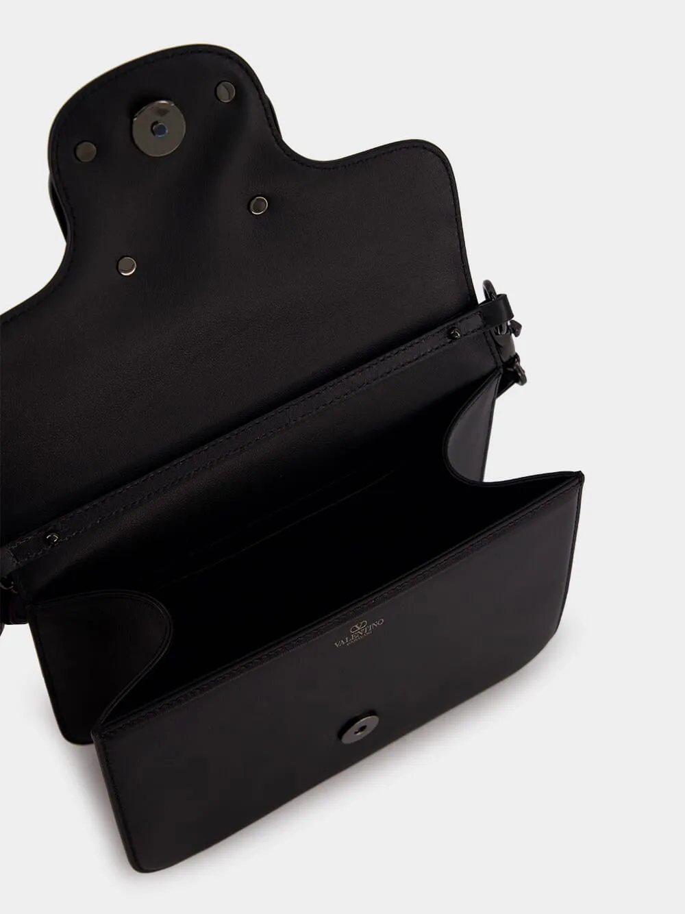 Locò Calfskin Black Shoulder Bag