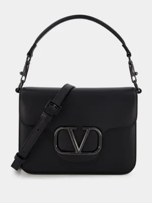 Locò Calfskin Black Shoulder Bag