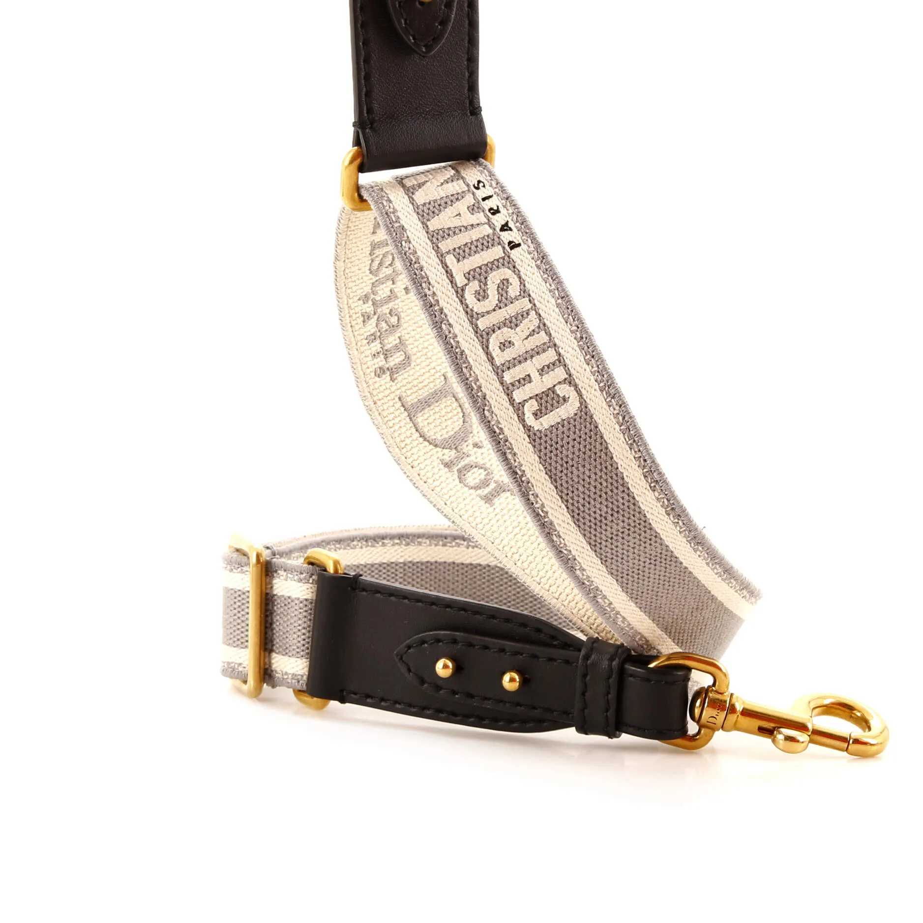 Logo Shoulder Strap Embroidered Canvas Thin