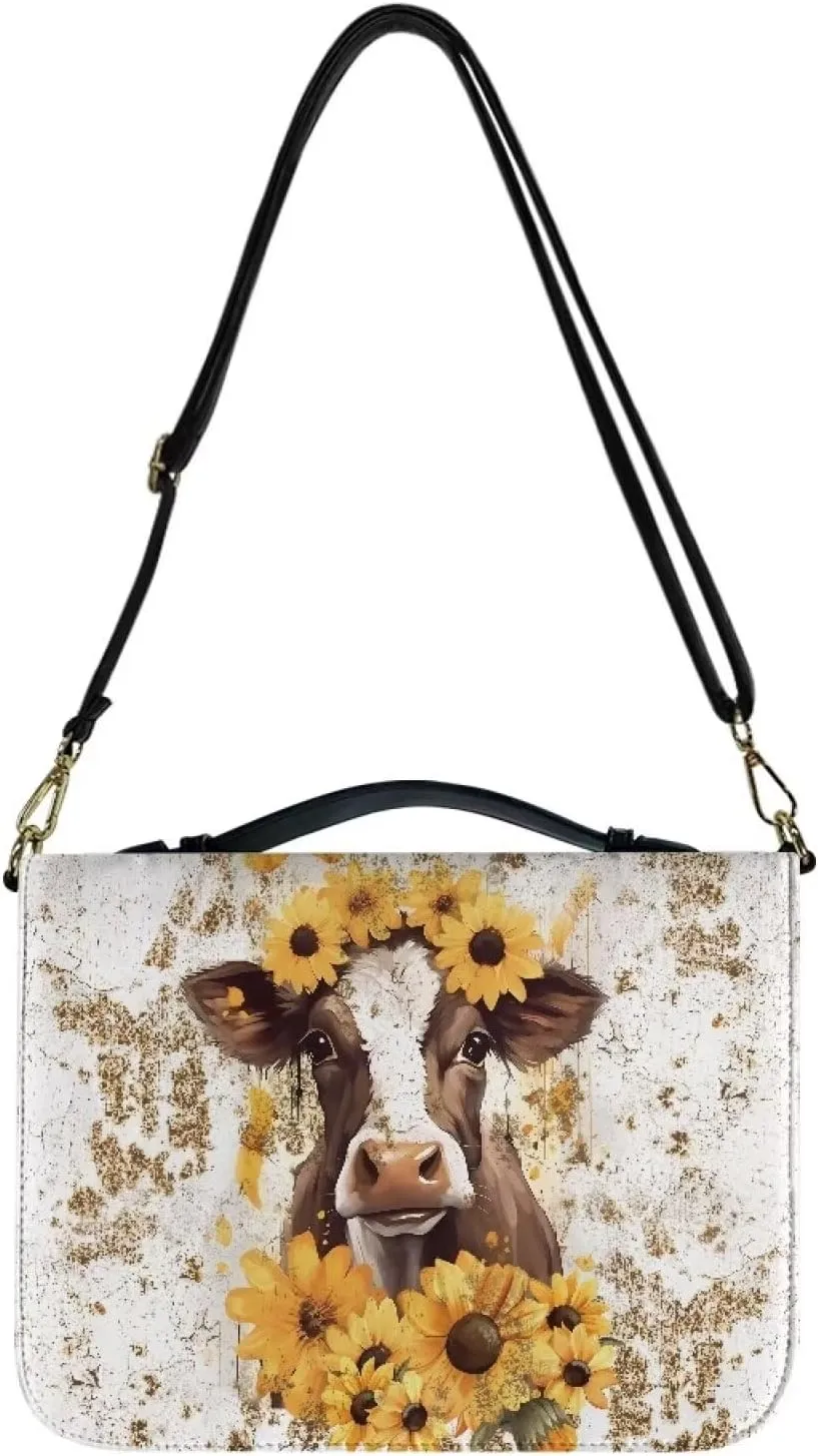 Lotusorchid Church Bible Bag for Women, Bible Cover Case for Men, Large Bible Accessories with Detachable Shoulder Strap