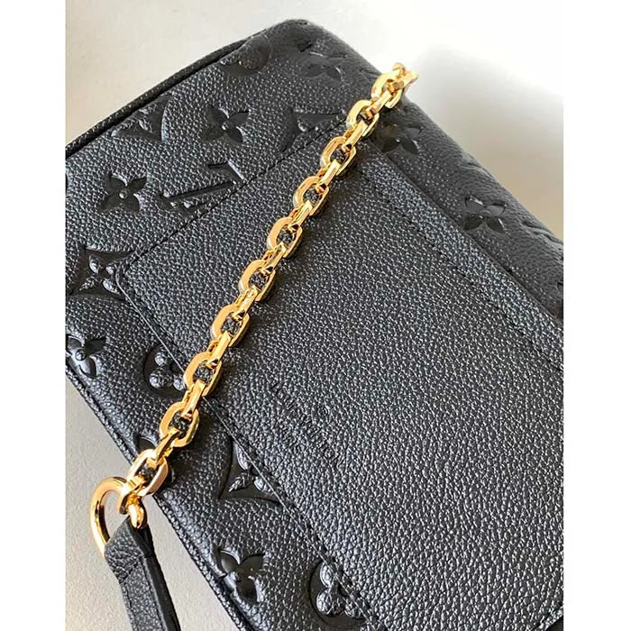 Louis Vuitton LV Women Marceau Black Embossed Grained Cowhide Leather