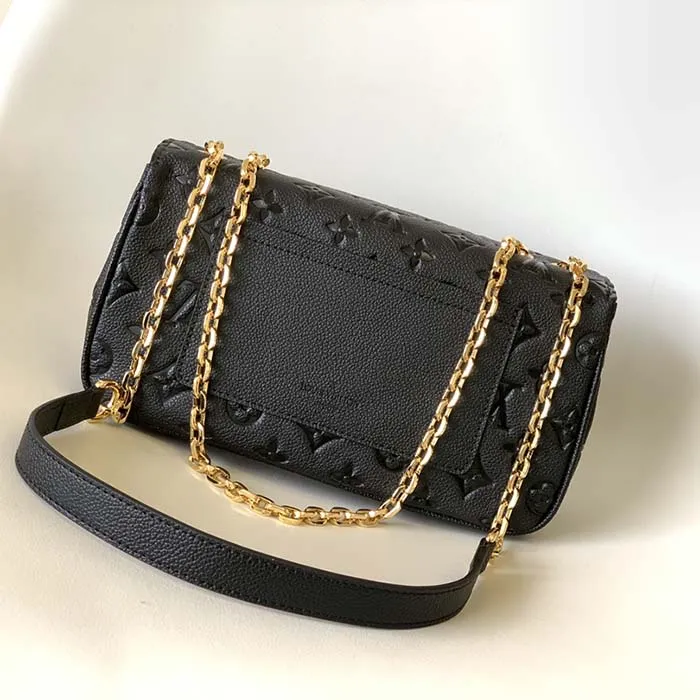 Louis Vuitton LV Women Marceau Black Embossed Grained Cowhide Leather