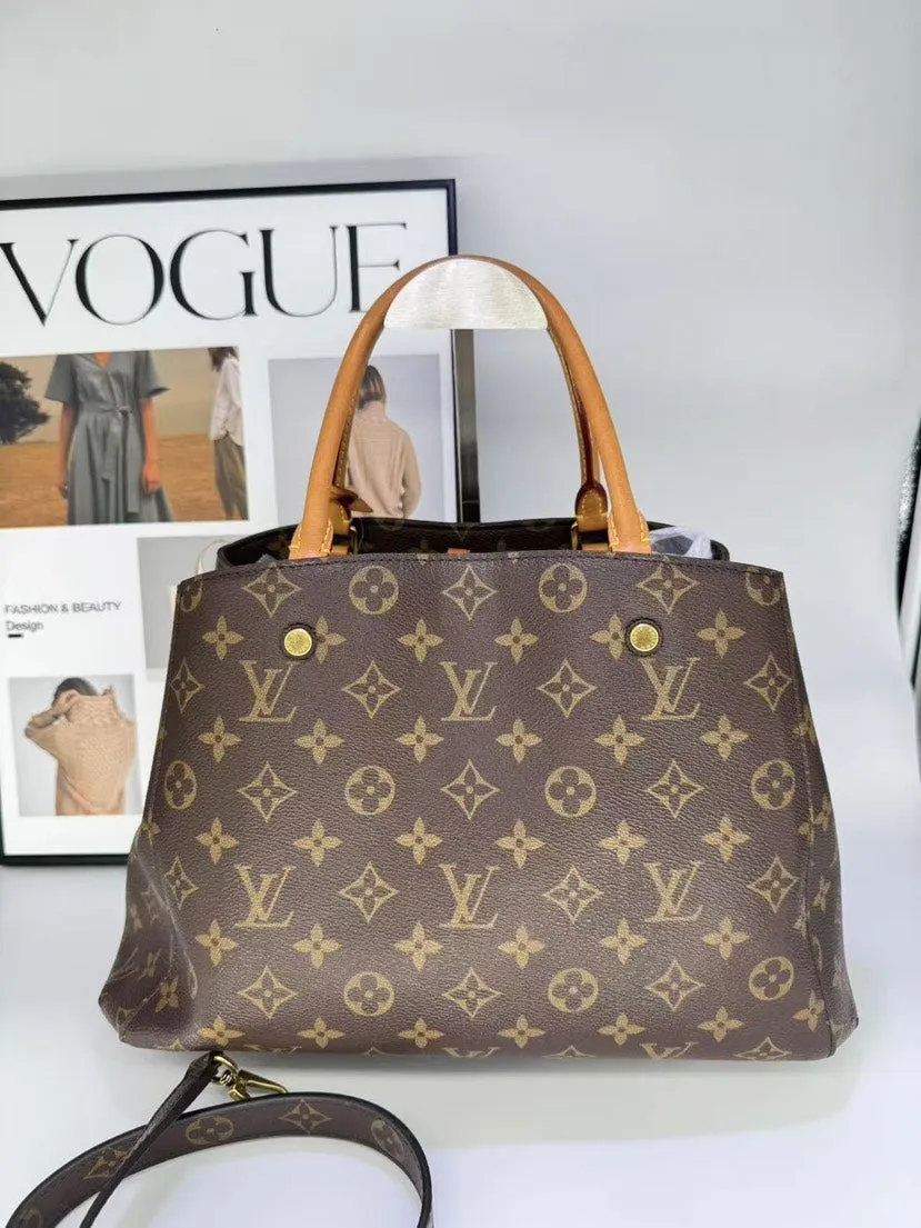 Louis Vuitton Montaigne MM Brown Handbag