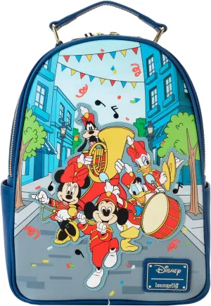 Loungefly Disney Mickey Mouse Marching Band Womens Double Strap Shoulder Bag Purse