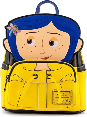 Loungefly Laika Coraline Raincoat Cosplay Womens Double Strap Shoulder Bag Purse