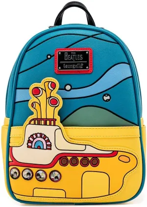 Loungefly The Beatles Yellow Submarine Womens Double Strap Shoulder Bag Purse