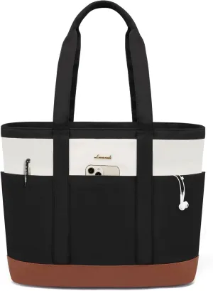 LOVEVOOK Tote Bag for Women - Lightweight Work Bag with 15.6 Inch Laptop Space