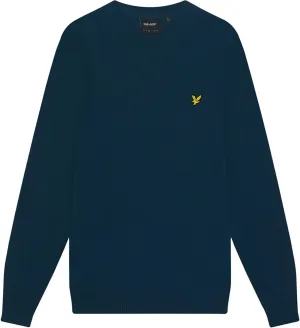 Lyle & Scott Mens Cotton Merino Crew Neck Jumper KN400VC Apres Navy M