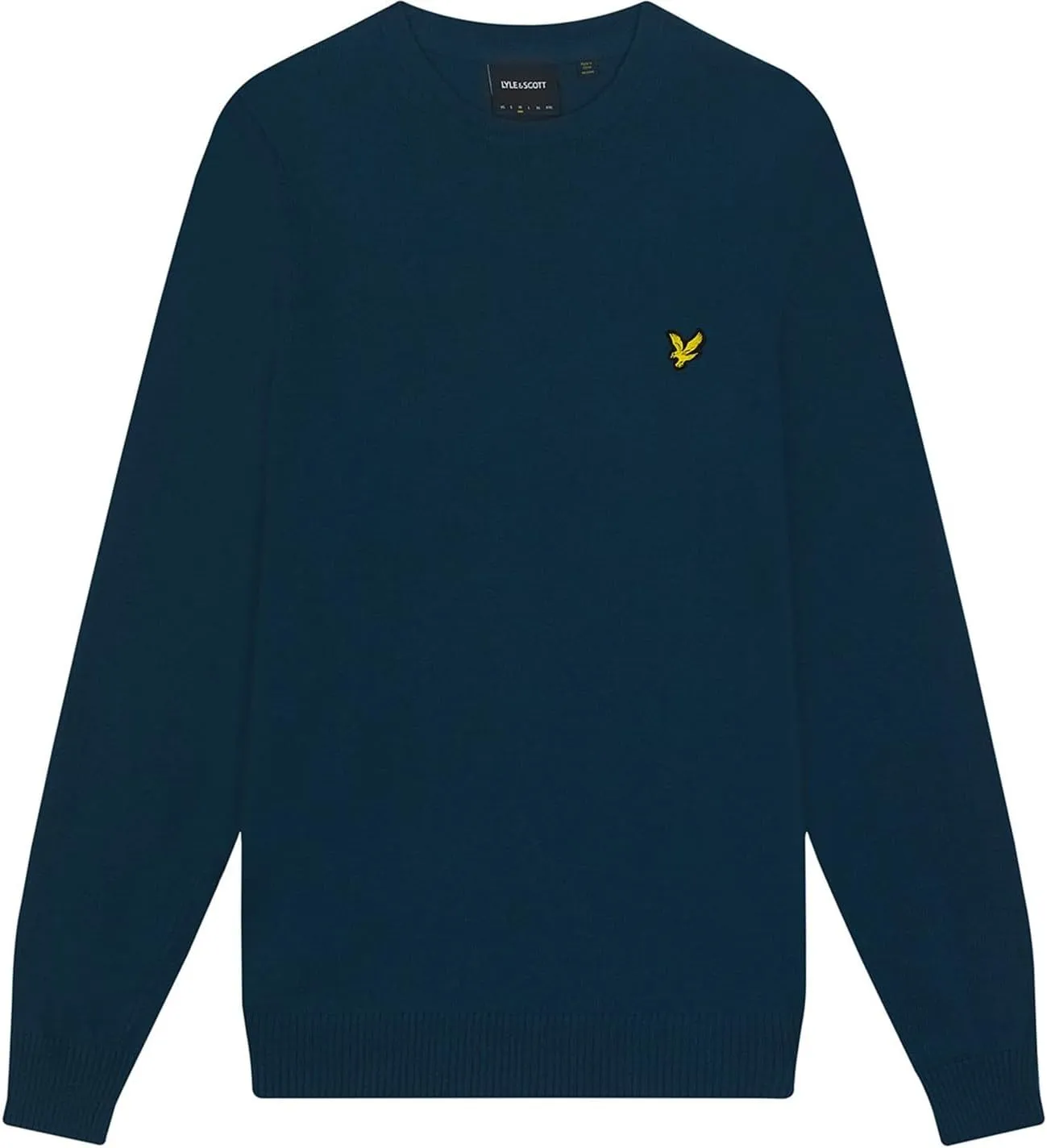 Lyle & Scott Mens Cotton Merino Crew Neck Jumper KN400VC Apres Navy M