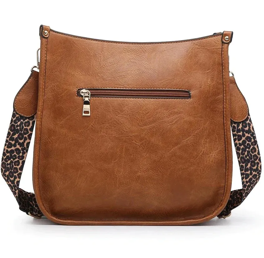 M1977AZT Aztec Tribal Print Flannel Front Crossbody