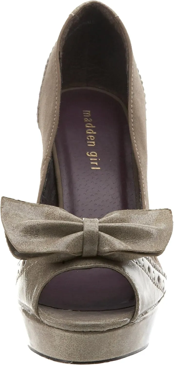 Madden Girl Women's Limmeric Open-Toe Pump