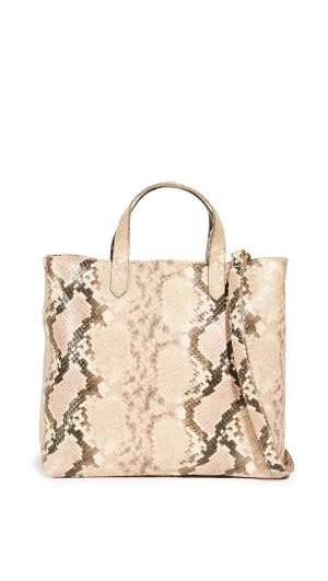 Madewell The Zip Top Small Transport Crossbody: Snake Embossed Edition Blush Multi One Size