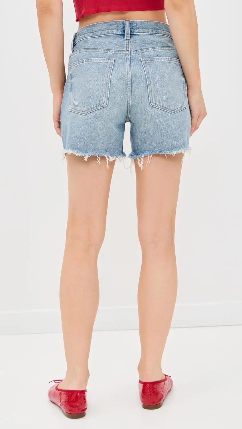 Madewell Women's The Brynn Long Shorts in Hallstead Wash