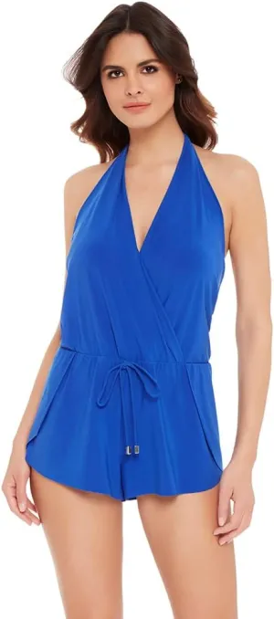 MagicSuit Women's Swimwear Bianca Romper Soft Cup One Piece Swimsuit with Adjustable Halter Tie
