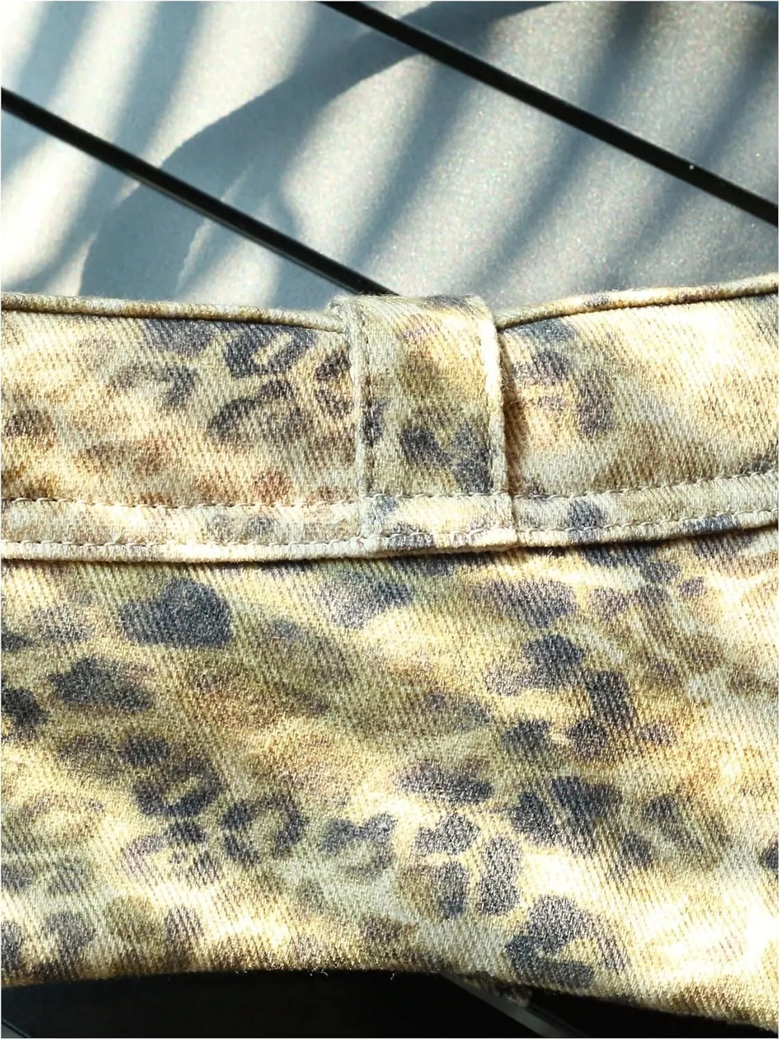 MakeMeChic Women's Leopard Print Shoulder Handbag Buckle Top Handle Y2k Underarm Bag
