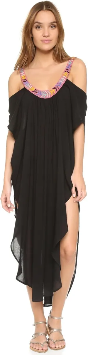 Mara Hoffman Off The Shoulder Cover-up Caftan Dress