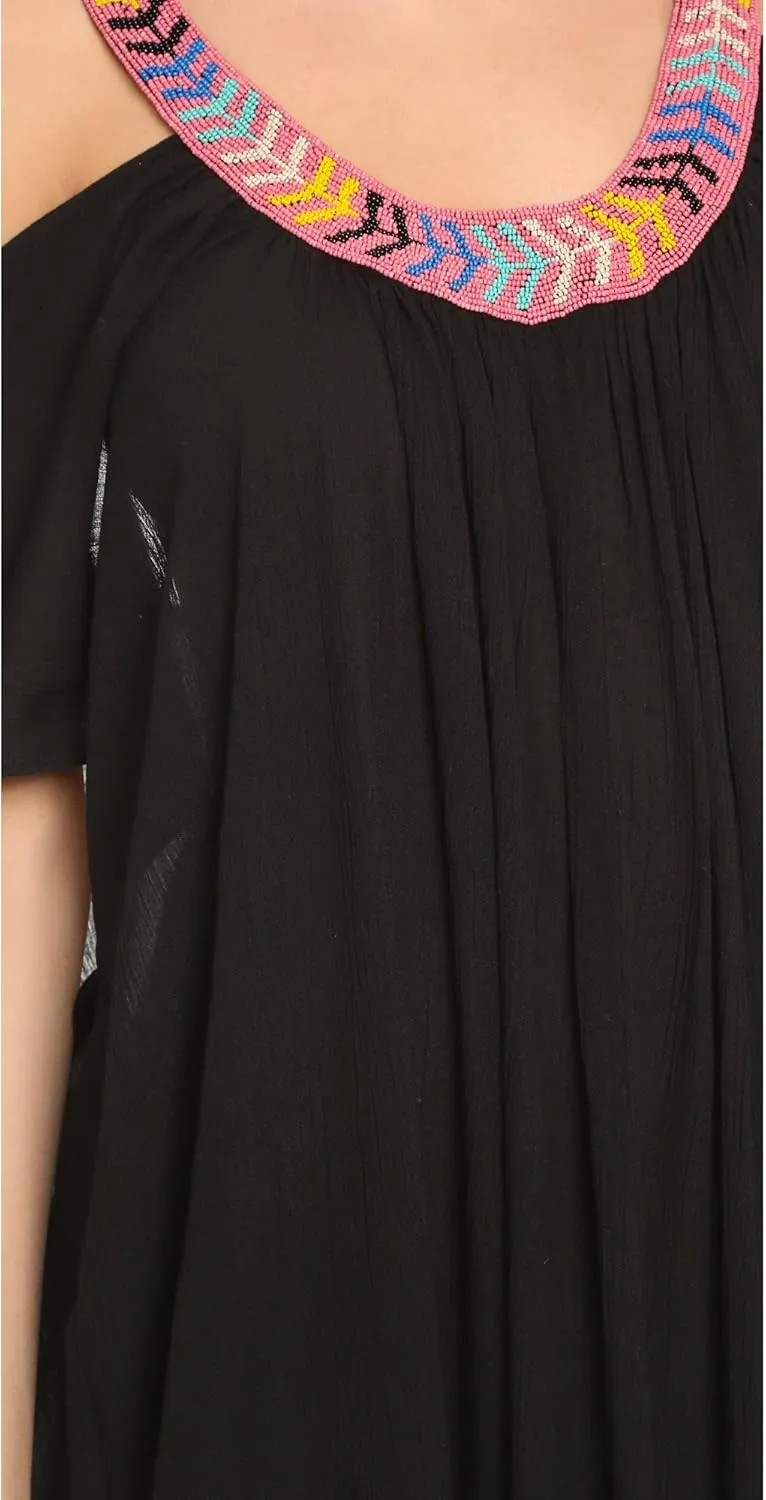 Mara Hoffman Off The Shoulder Cover-up Caftan Dress