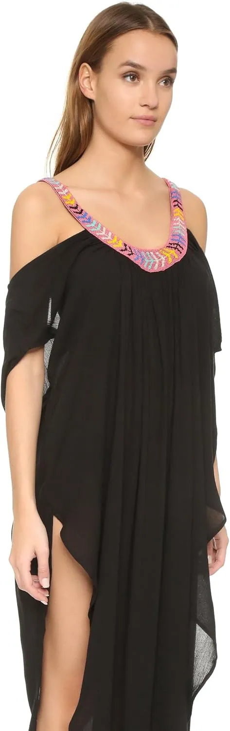 Mara Hoffman Off The Shoulder Cover-up Caftan Dress