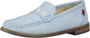 Marc Joseph New York Unisex-Child Leather Loafer with Gold Embroidered Star