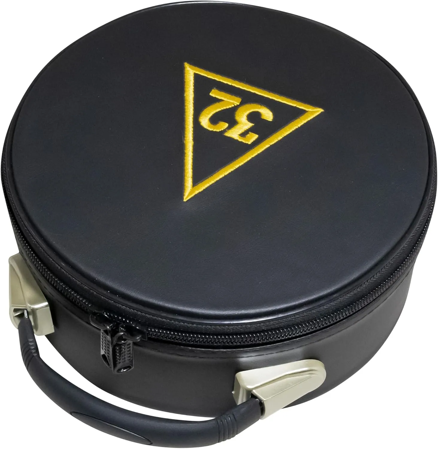 Masonic Scottish Rite 32 Degree Crown Cap Case Black, Freemason Hat Carrying Box