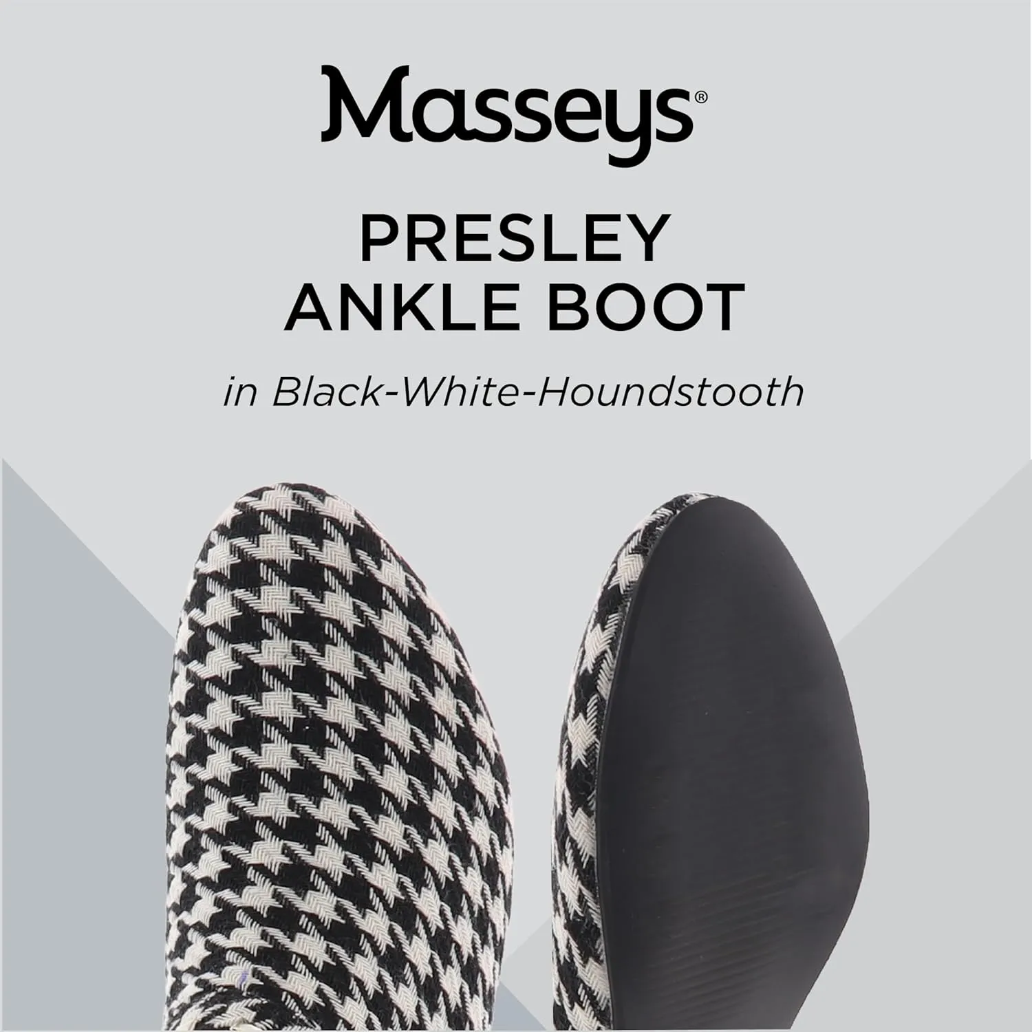 Masseys Women's Presley Studded Low Heel Ankle Boot